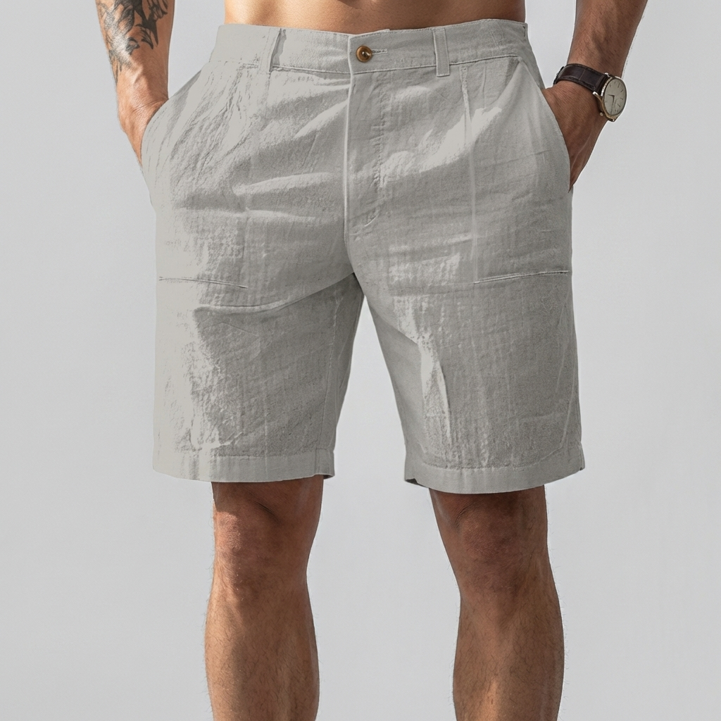 Casual Leinen Herre Shorts