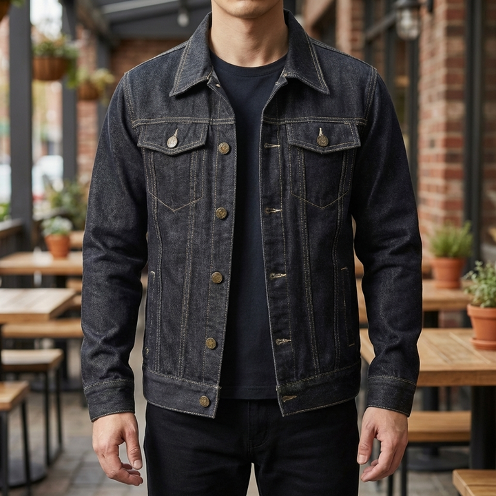 Herre Denim Trucker Jakke