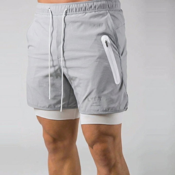 2-i-1 Sport- og Treningsshorts Herrer
