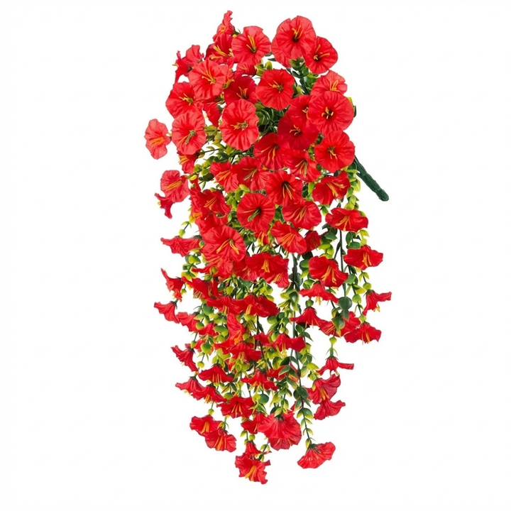 UV Motstandsdyktig Kunstig Morgenklematis Blomst Hengende Dekor