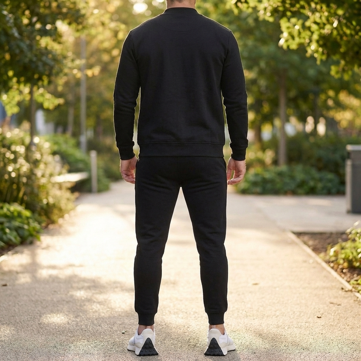 Herre Zip-Up Jakke og Bukse Sett