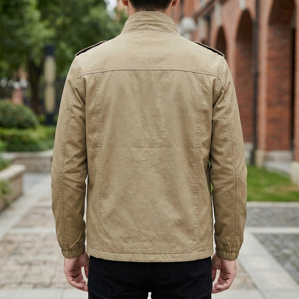Menns Zip-Up Hverdag Jakke