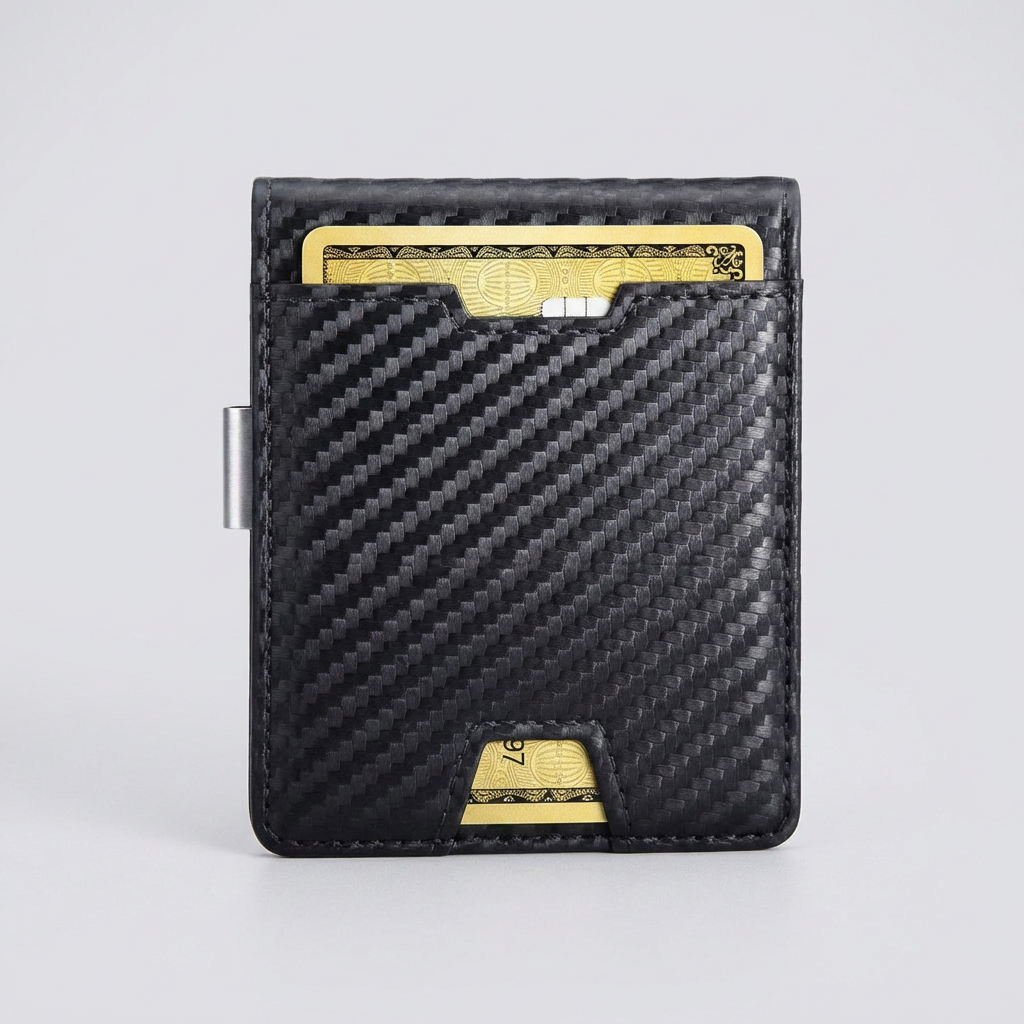 Slim RFID Lommebok med Penger Klipp