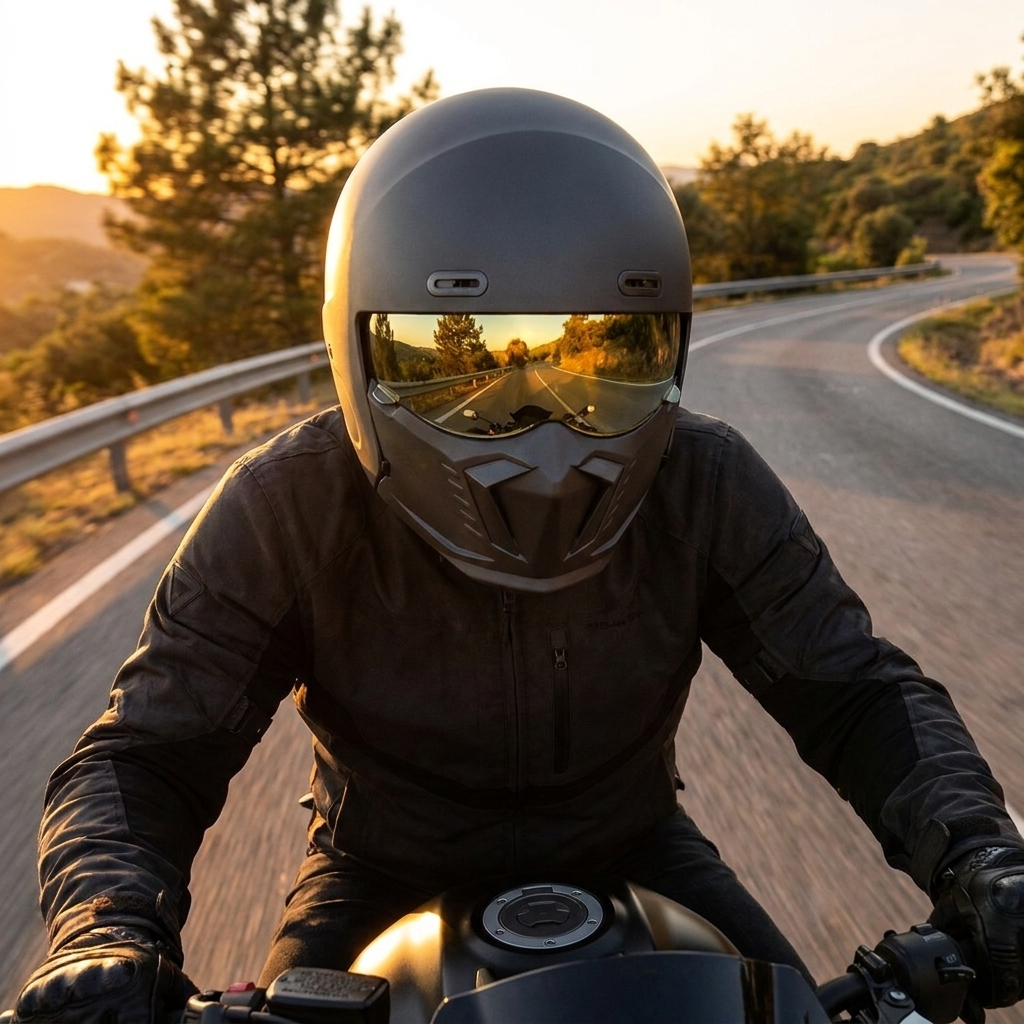 Motorsykkelhjelm – DOT og ECE Godkjent, Tidloes Utseende