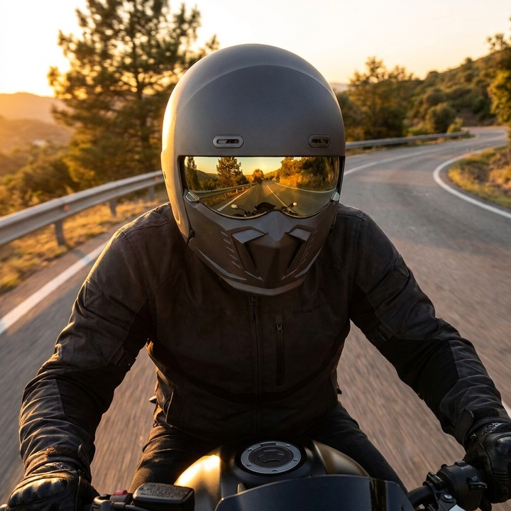 Motorsykkelhjelm – DOT og ECE Godkjent, Tidloes Utseende