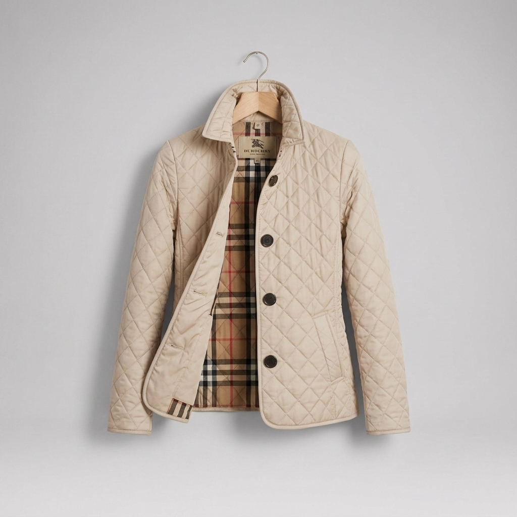 Kvinners quilted jakke
