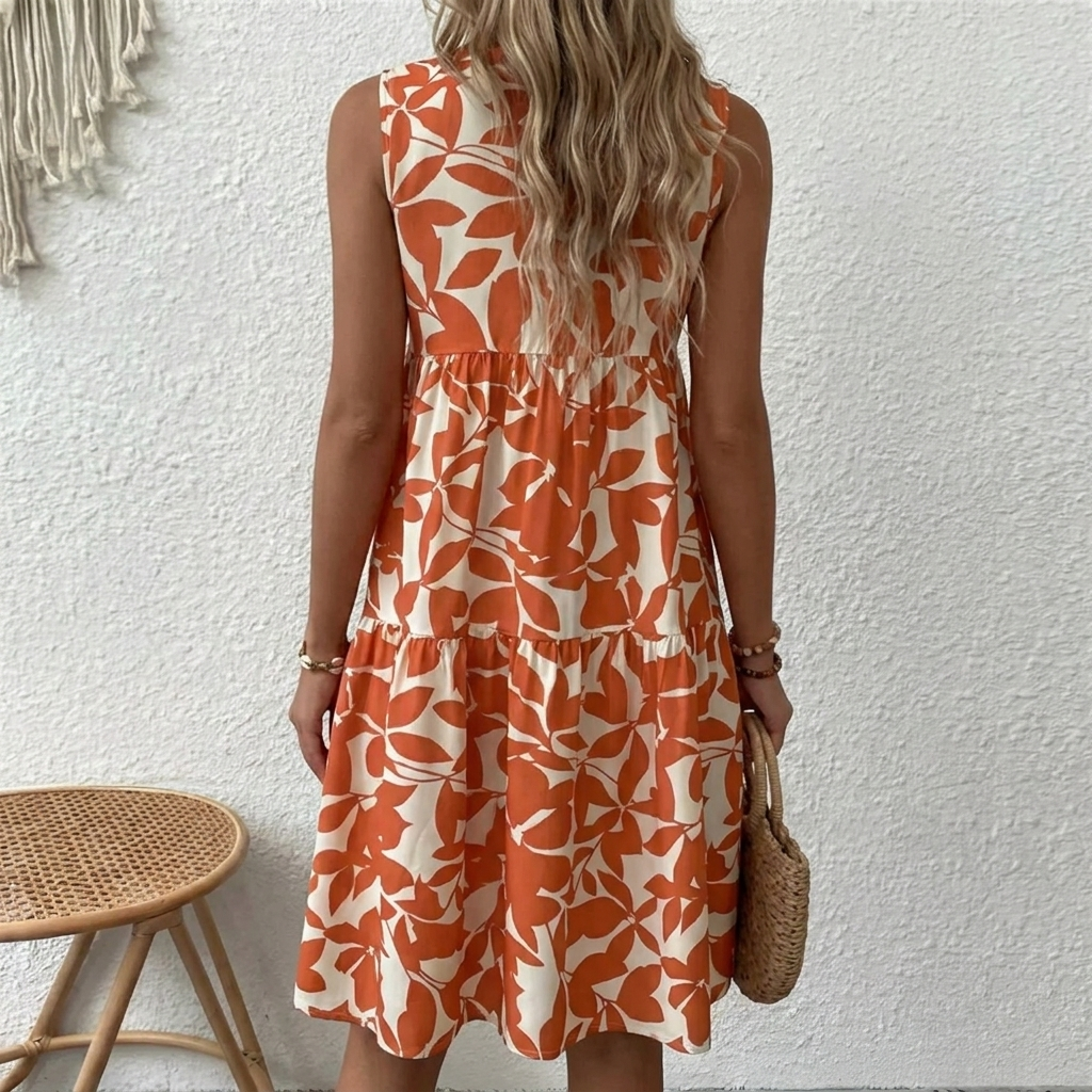 Kvinners Magnolia Sommer Midi Kjole