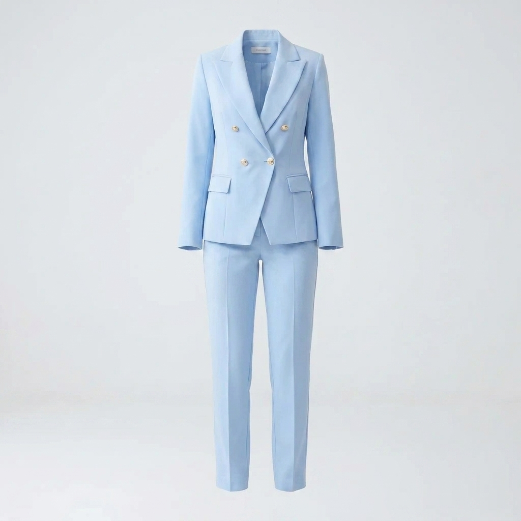 To-delt Blazer Og Bukse Sett