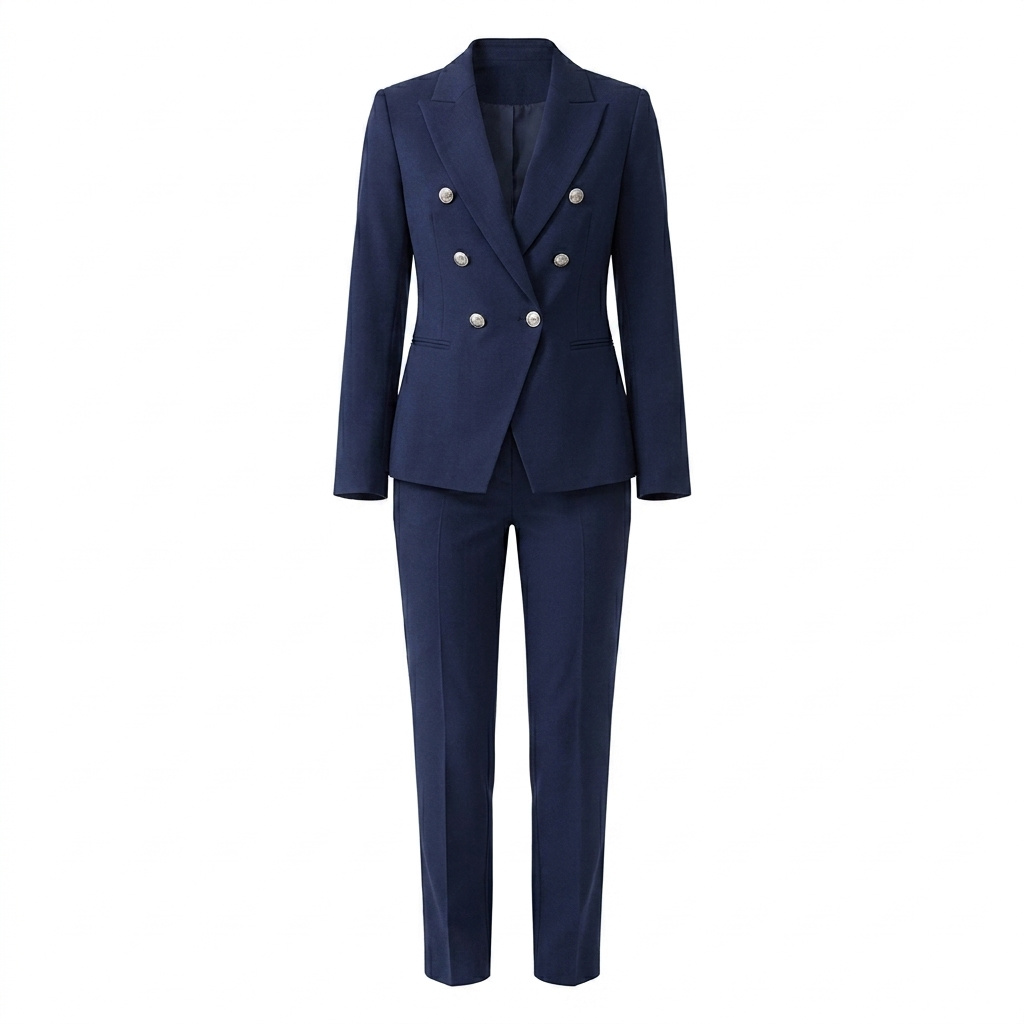 To-delt Blazer Og Bukse Sett