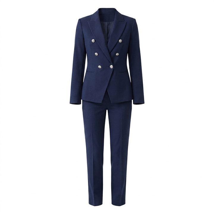 To-delt Blazer Og Bukse Sett
