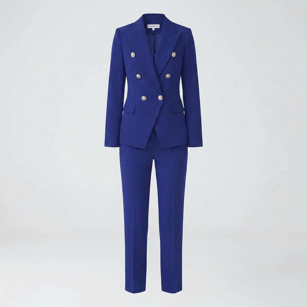 To-delt Blazer Og Bukse Sett