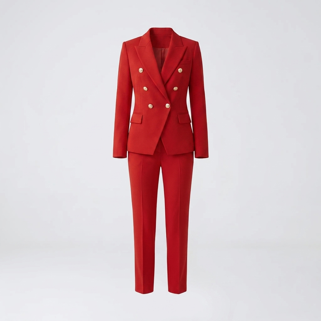To-delt Blazer Og Bukse Sett