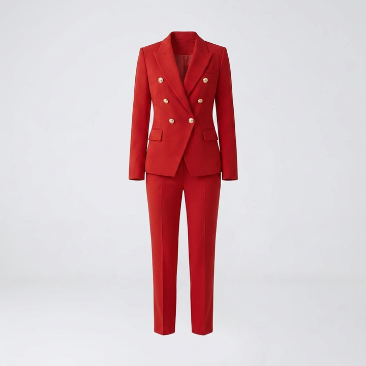 To-delt Blazer Og Bukse Sett