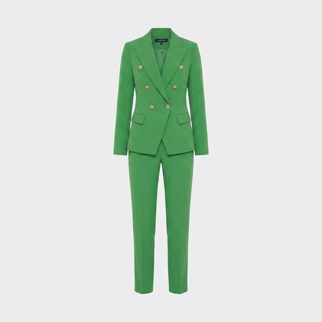To-delt Blazer Og Bukse Sett