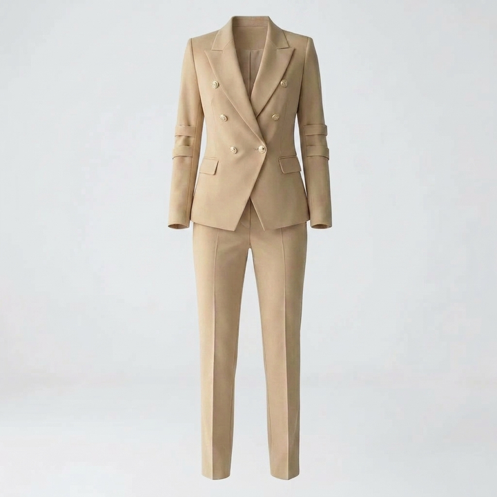 To-delt Blazer Og Bukse Sett