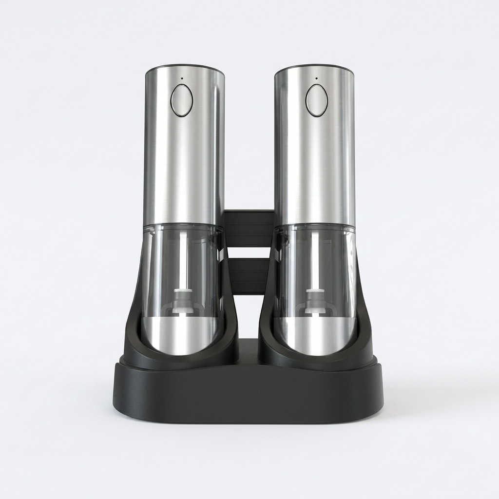 Elektrisk Salt og Pepper Kverns Sett