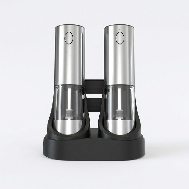 Elektrisk Salt og Pepper Kverns Sett