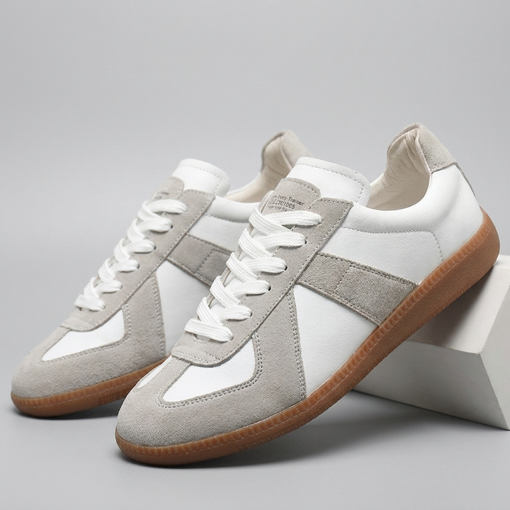 Retro plattformsneakers for menn