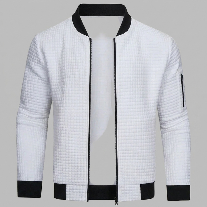 Komfortabel og Varm Menns Zip-Up Genser