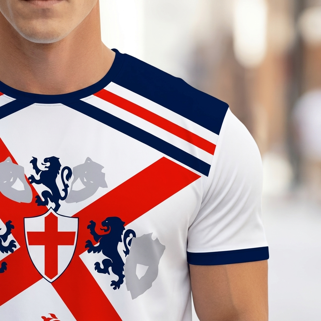 Menns England Fotball T-Skjorte