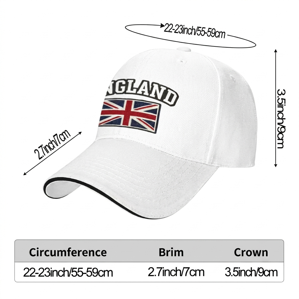 England UK Flagg Baseball Cap