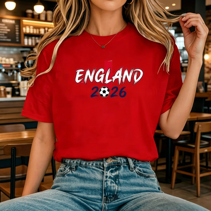 England Inspirert Kvinners Fotball T-skjorte