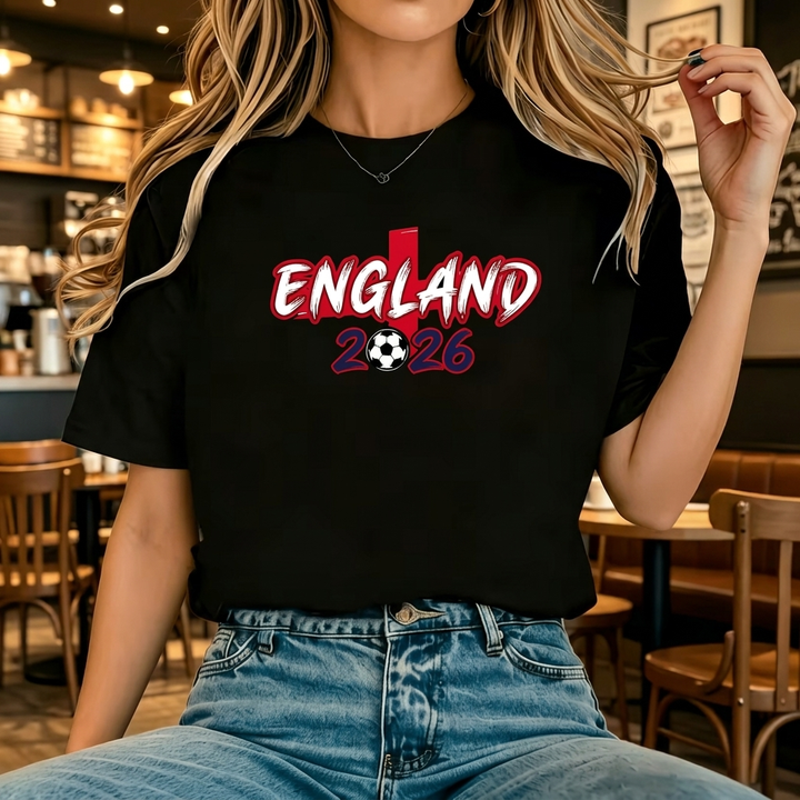 England Inspirert Kvinners Fotball T-skjorte