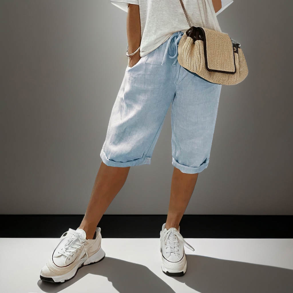 Løse shorts med snøring