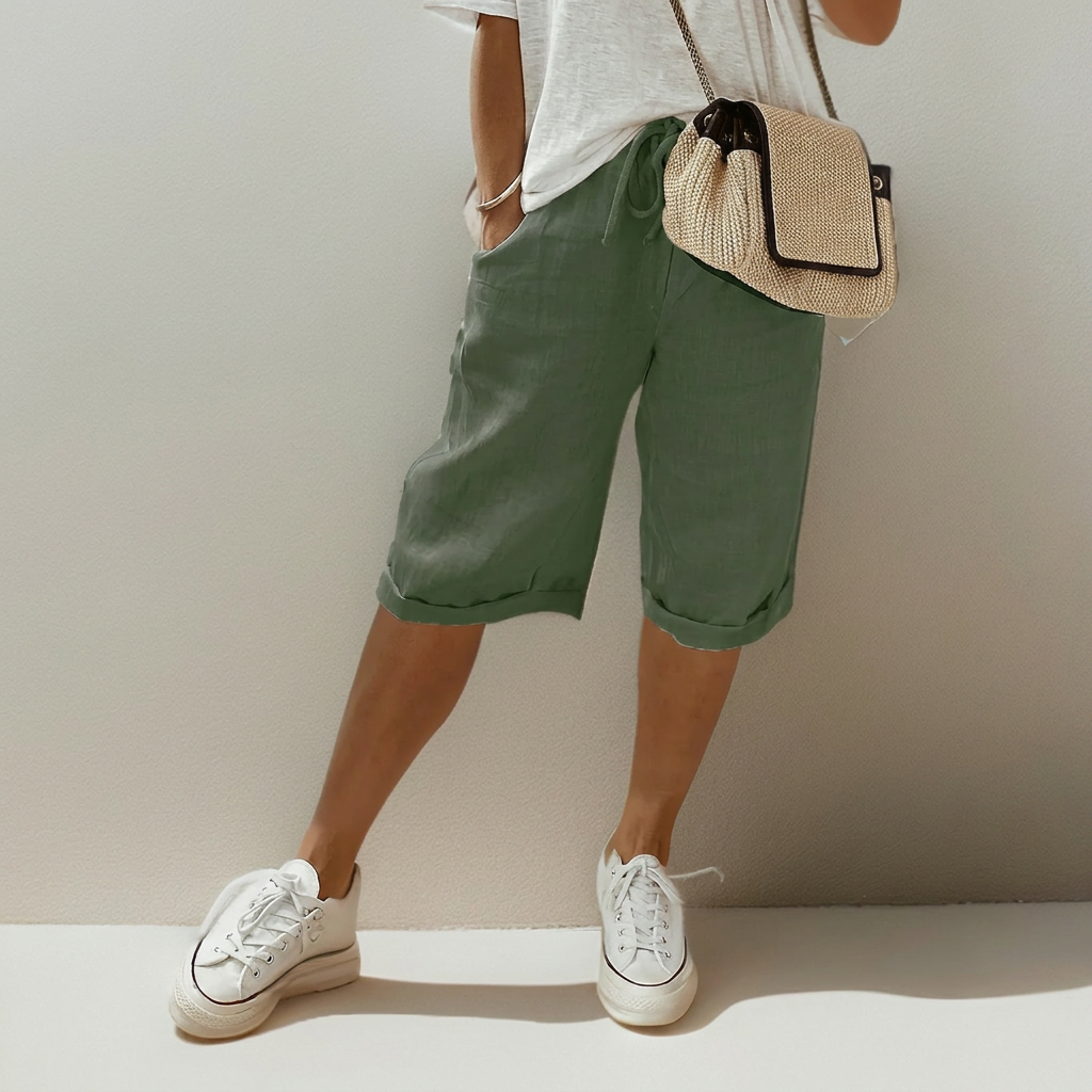 Løse shorts med snøring