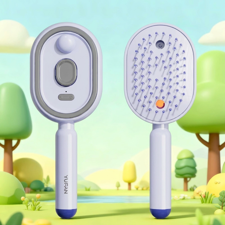 Smart Luftpose Massasje Hårbørste med Essensiell Olje Spray