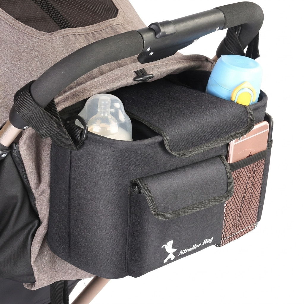 Multi-lomme Babyvogn Oppbevaringsbag