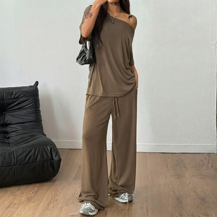 Kvinners Casual 2-Deler Lounge Sett