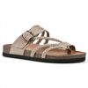Elegant europeisk stil vevd stropp flate sandaler for kvinner