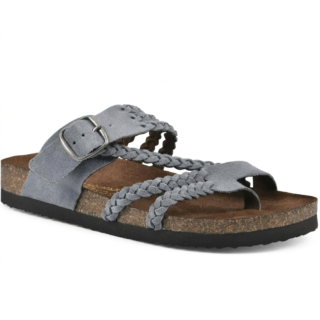 Elegant europeisk stil vevd stropp flate sandaler for kvinner