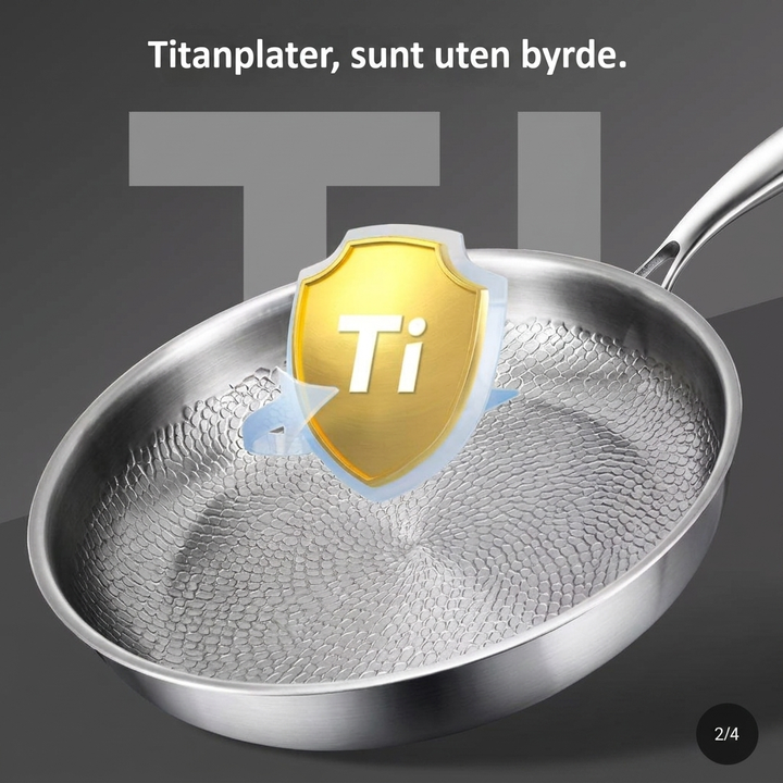 Stekepanne i førsteklasses titanlegering