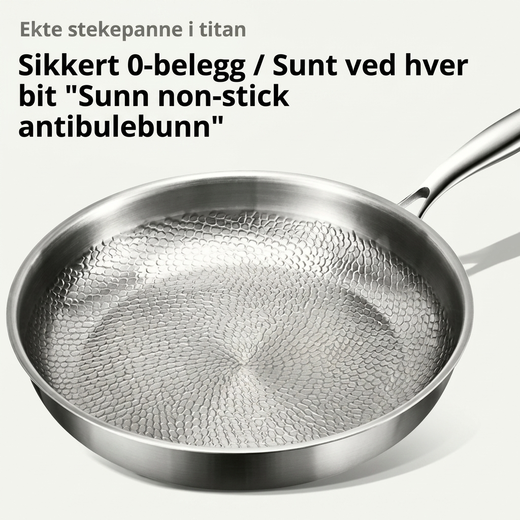 Stekepanne i førsteklasses titanlegering