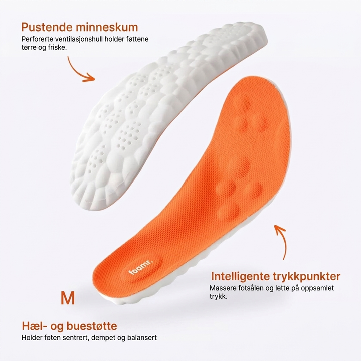 Innersåler for plantar fasciitt