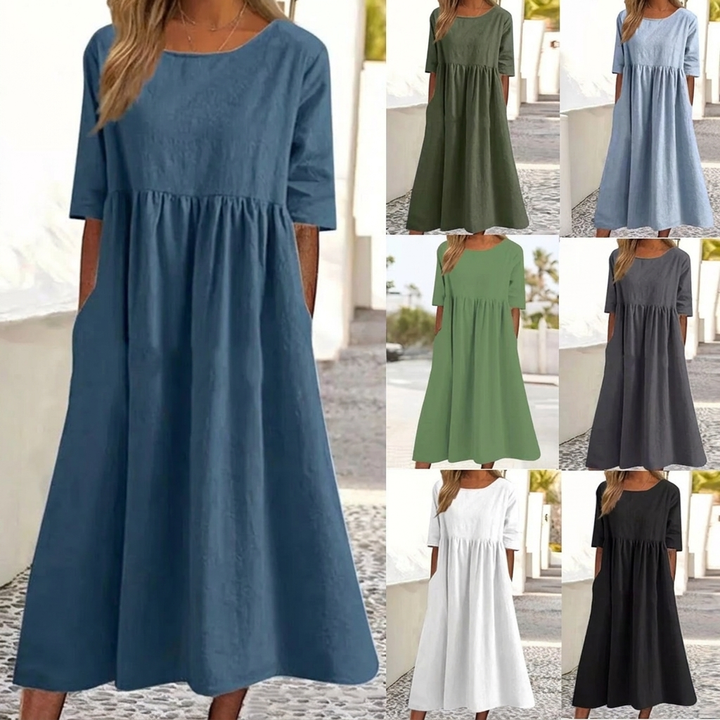 Kvinners elegante casual kjole