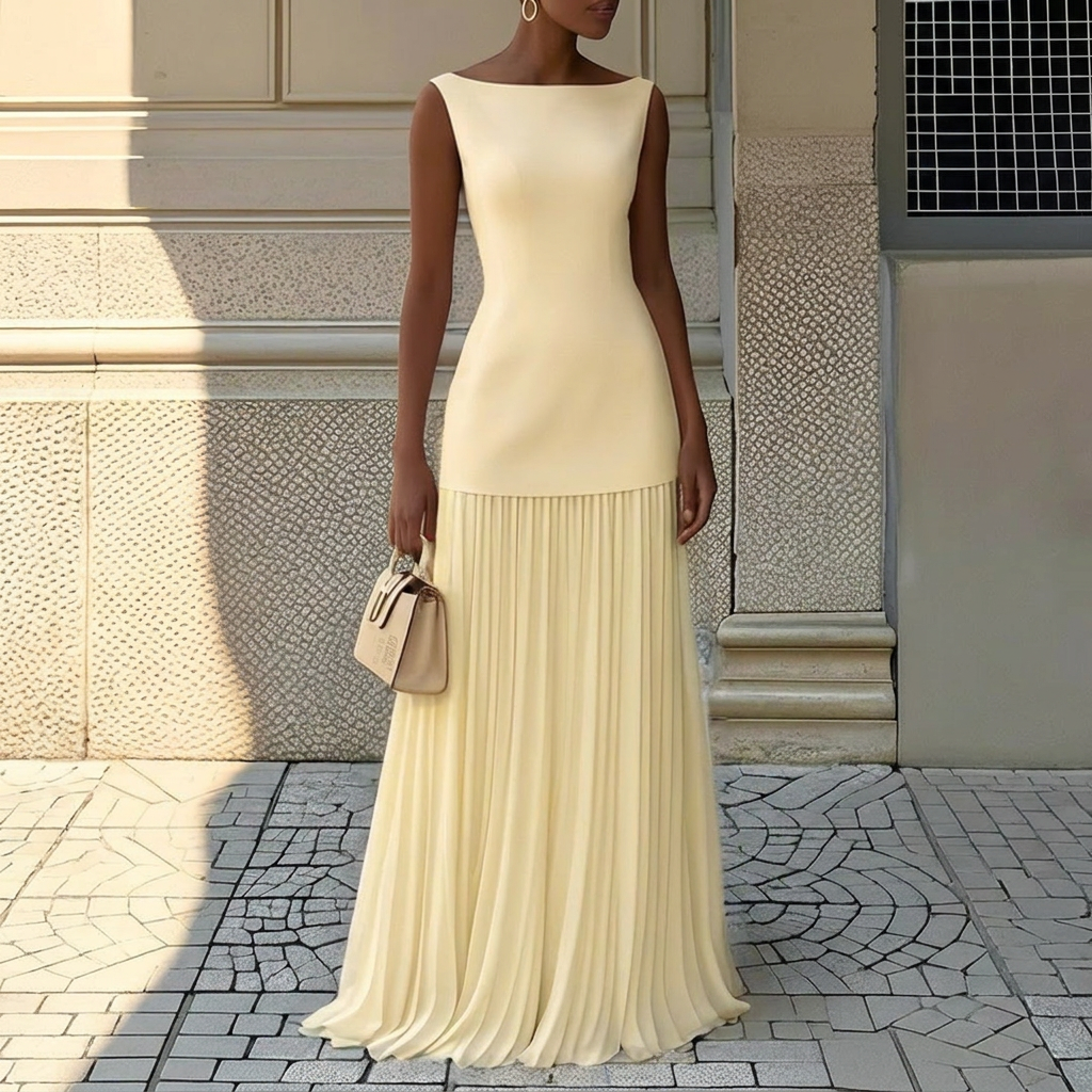 Elegant Kvinners Ermeløs Vest Kjole