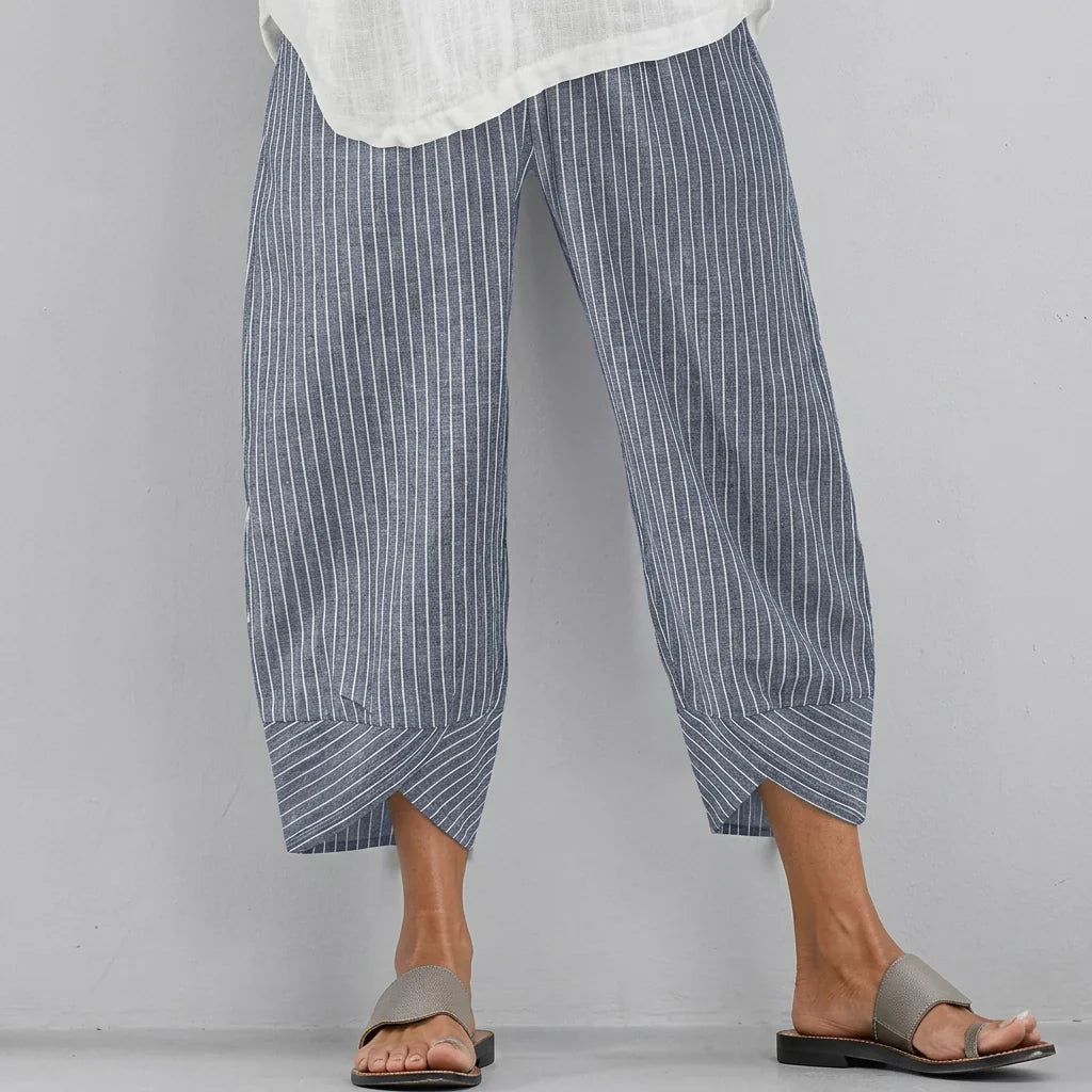 Kvinne Casual Løse Capri Bukser