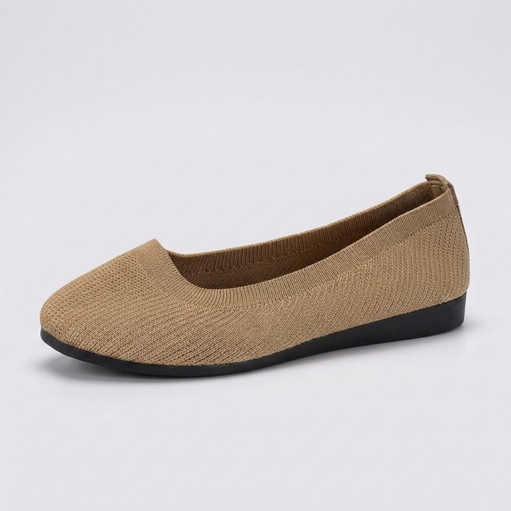 Flate Slip-on-Sko til Dame med Rund Tå