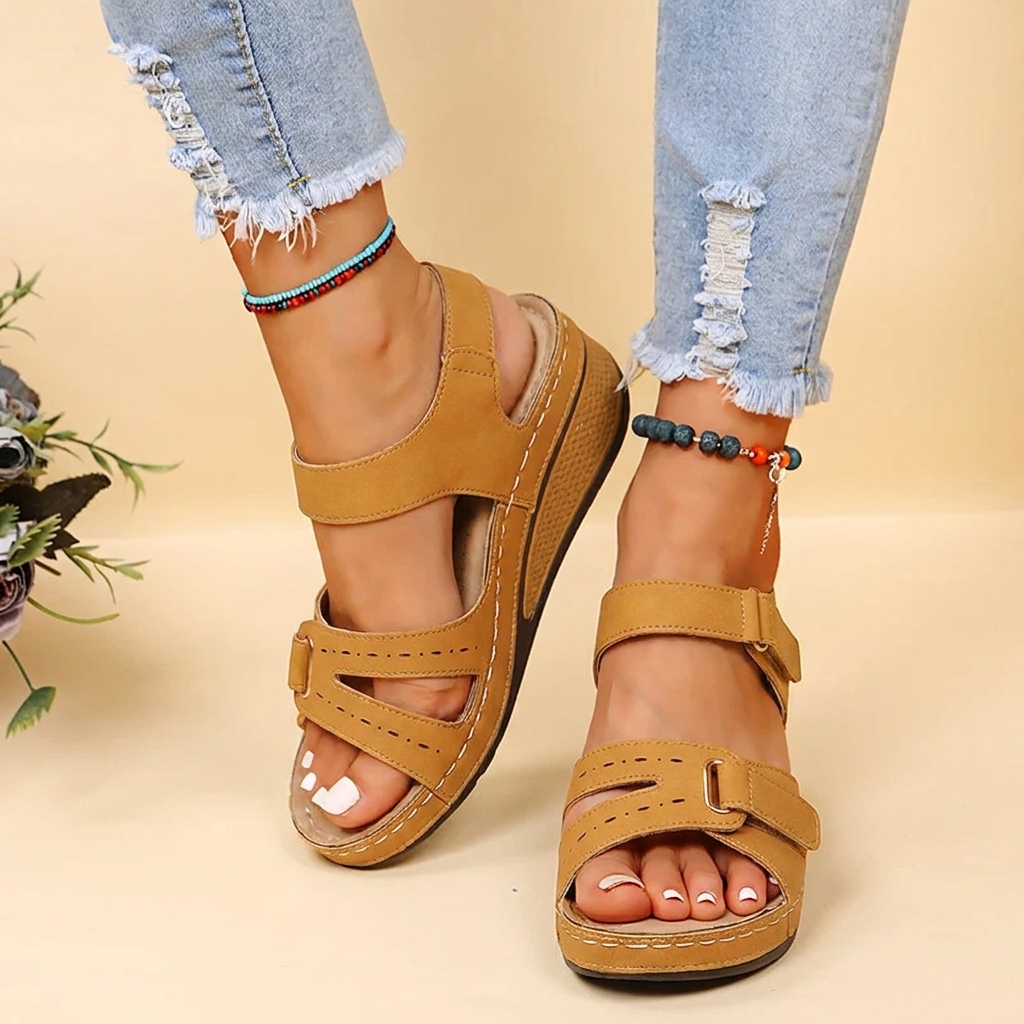 Kvinners Peep Toe Sommer Sandaler