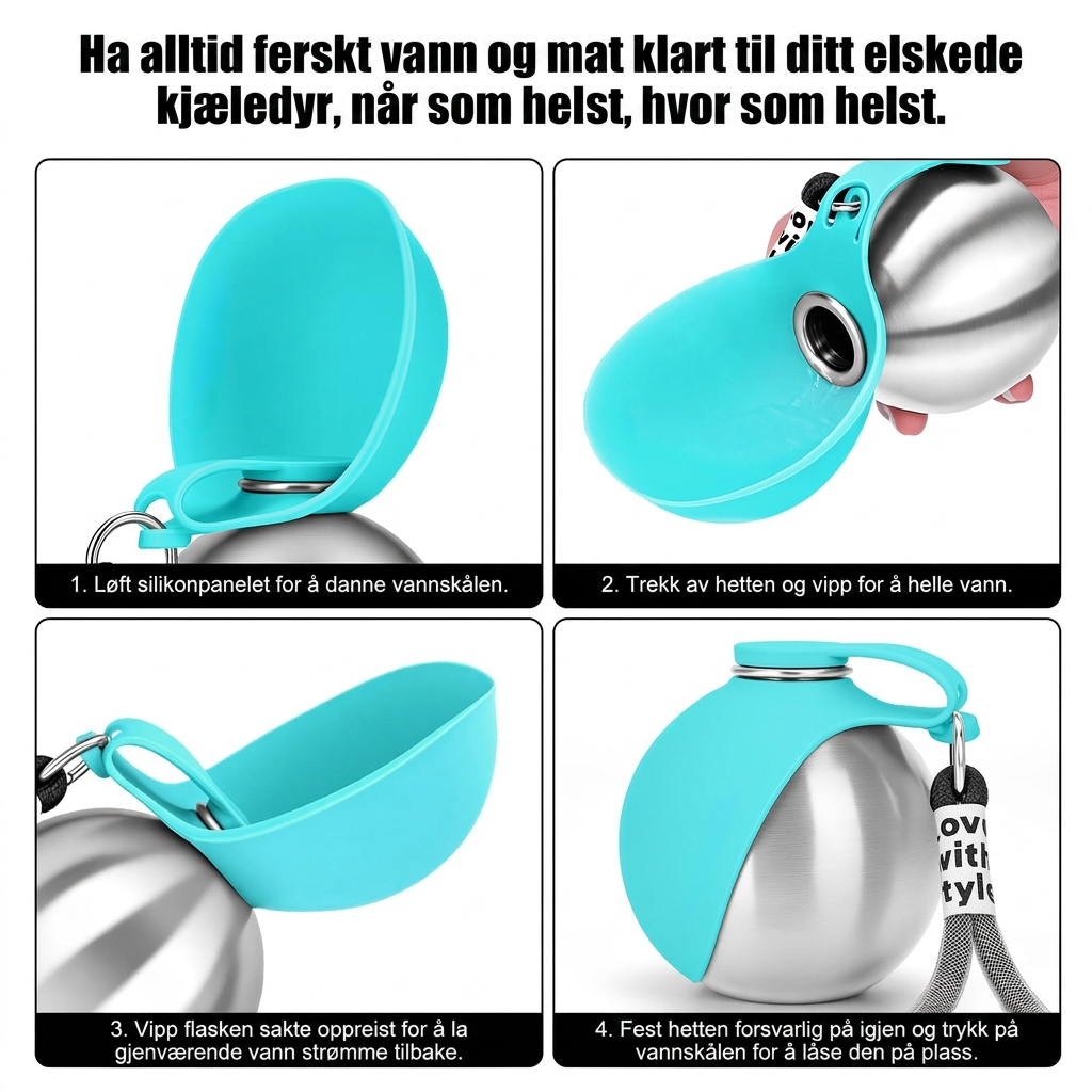Bærbar Vannflaske til Hund