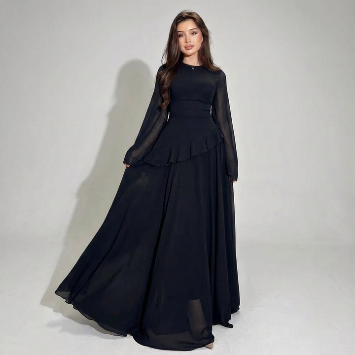 Kvinnens Høye Liv Bodycon Midi Kjole