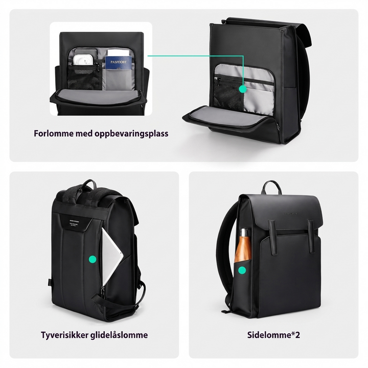 Stor PC-ryggsekk for menn