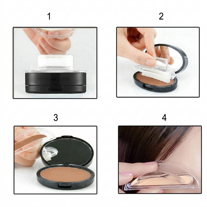 Øyebryn Pulver Stempel & Maler Sminke Sett
