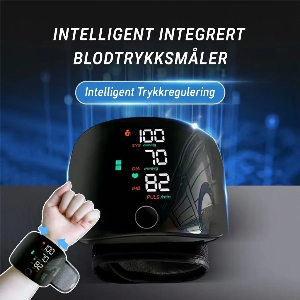 Smart blodtrykksmåler for håndleddet