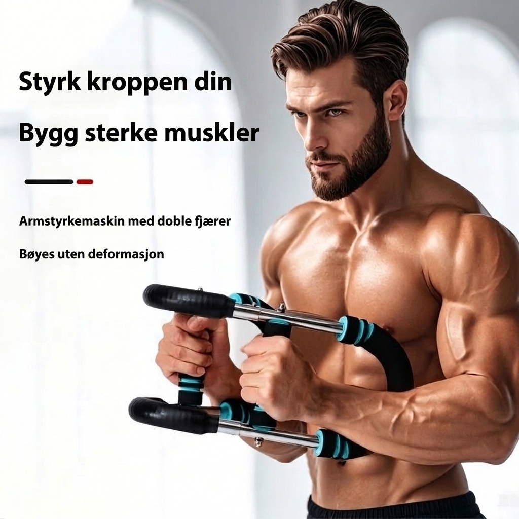 Multifunksjonelt U-formet treningsredskap for armene