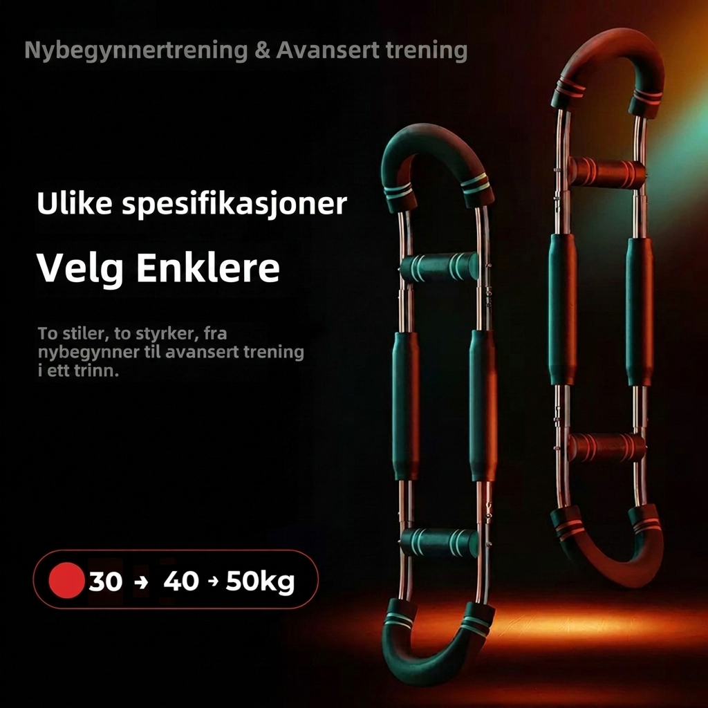 Multifunksjonelt U-formet treningsredskap for armene