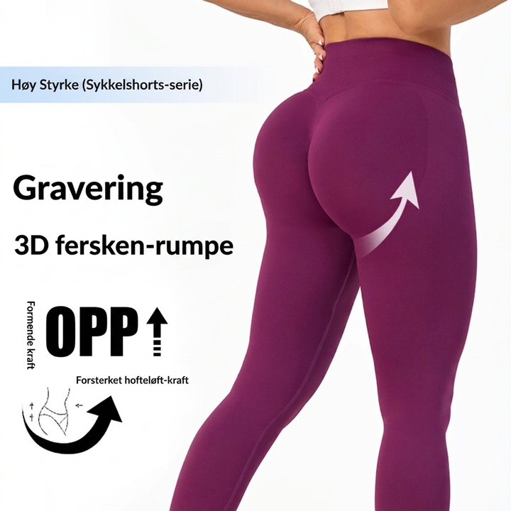Yogabukser med høyt liv til dame